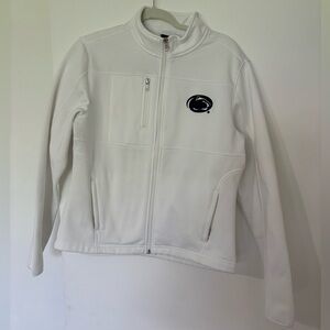 Penn State white zip up jacket. Women’s size L.